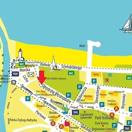 Apartment Obroncow Westerplatte 2 Minuty Do Plazy Kolobrzeg